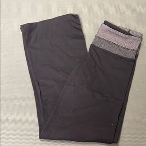 Black and Gray Lululemon Vintage Grove Flare size 4